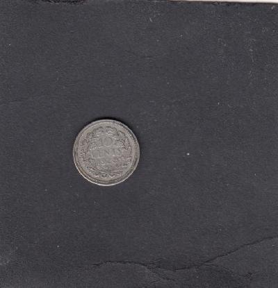 Beschrijving: 10 Cent WILHELMINA